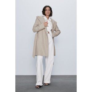 Zara Belted Hooded Coat